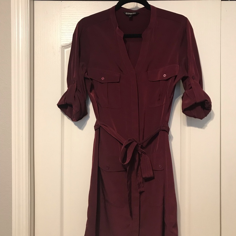 Express maroon dress